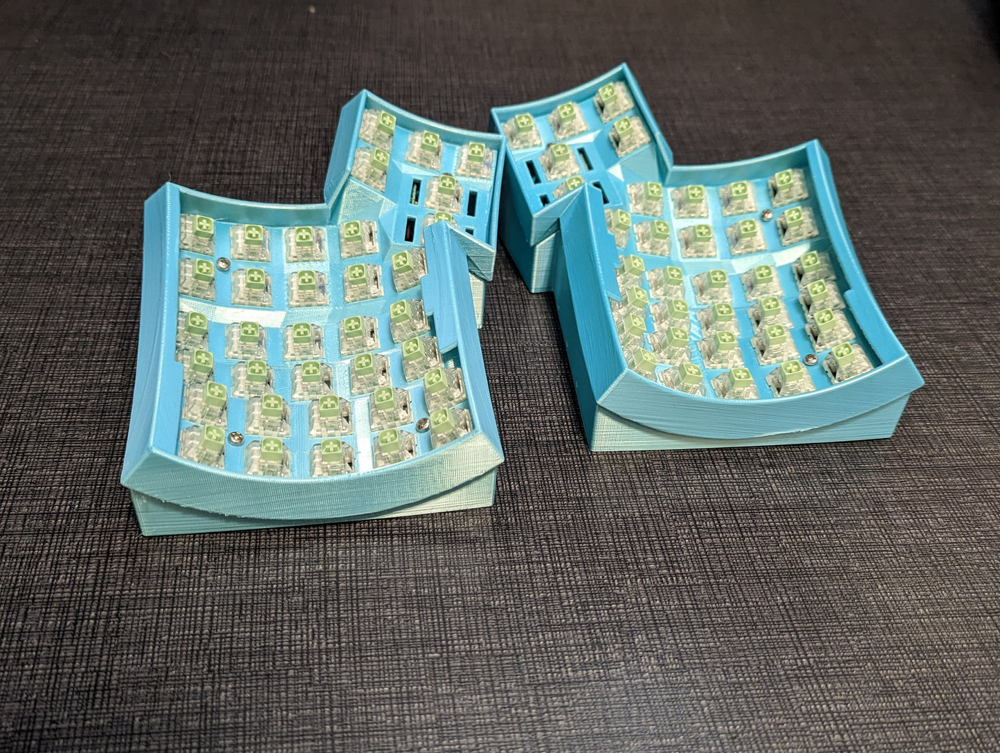 Pre Built-Blue Dactyl Kailh Jade