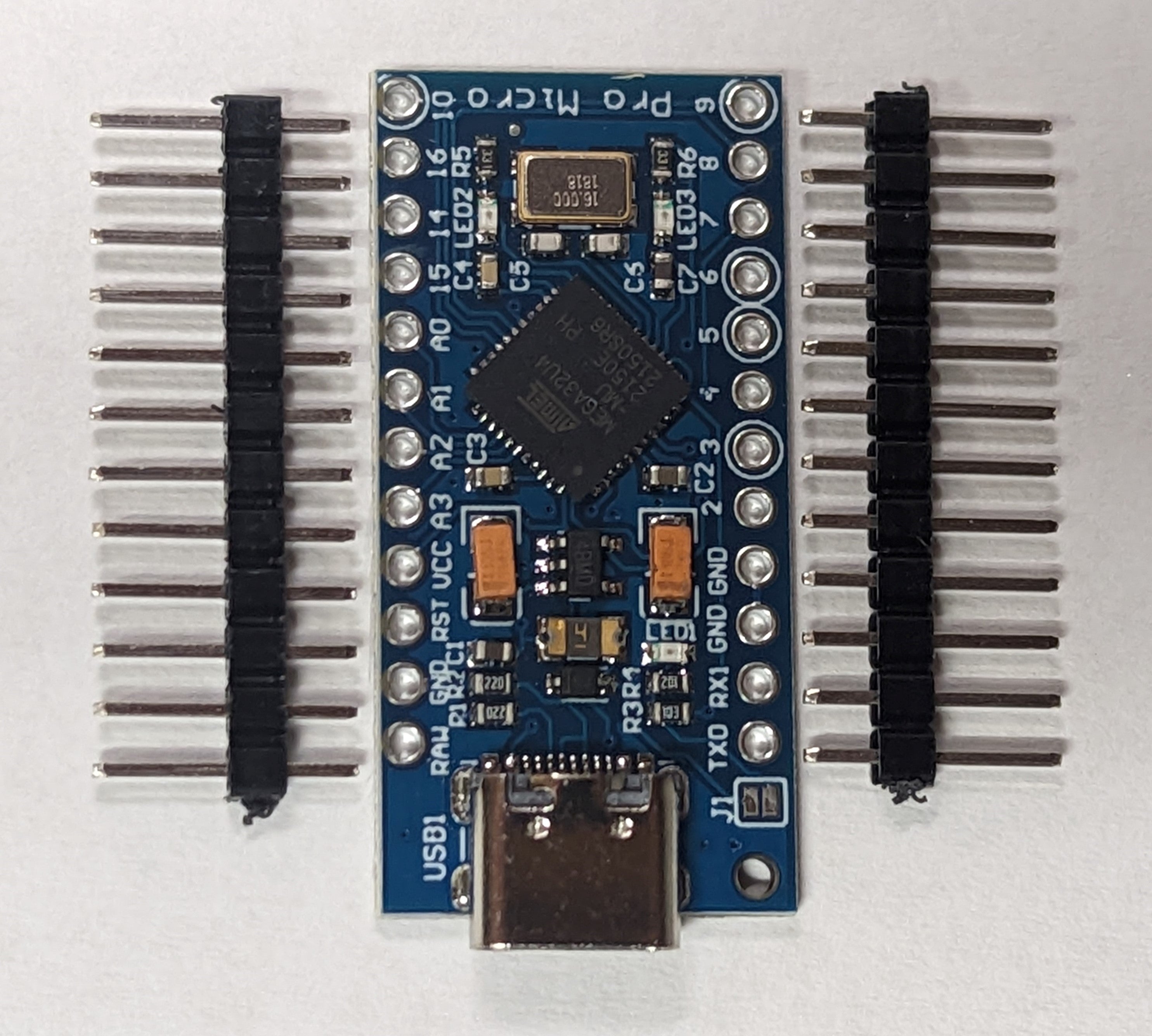 TZT Pro Micro ATmega32U4 5V 16MHz Sostuire ATmega328 Per Arduino Pro Mini Con Intestazione Pin A 2 File Per Interfaccia Mini Usb Leonardo - Foto 7